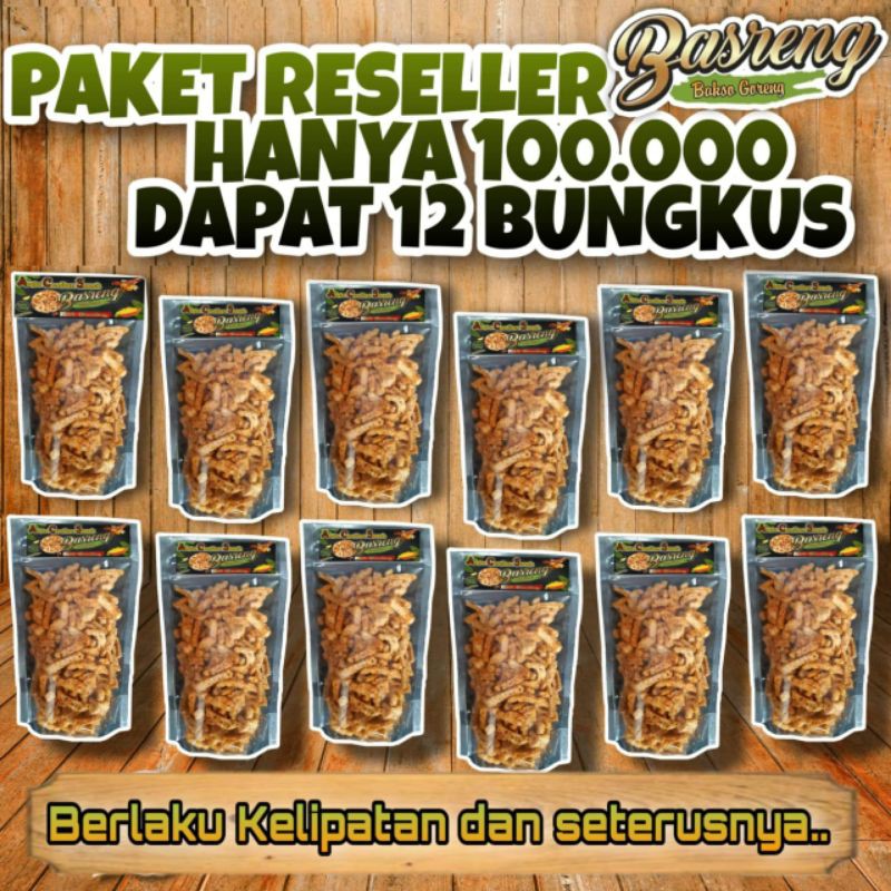 

12 BKS PAKET!! KERUPUK BASRENG RENYAH DAN GURIH 100% HALAL