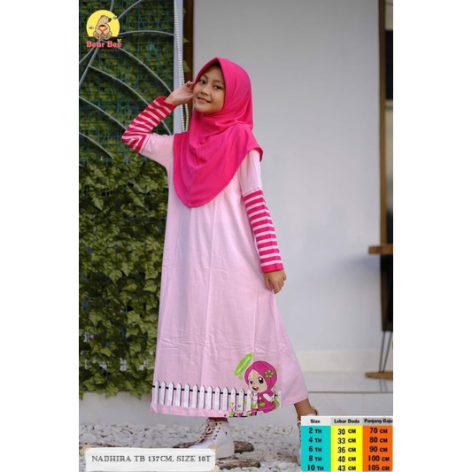 GAMIS CUTE SERIES ANAK USIA 2-10 TAHUN BY BEAR BEE KIDS