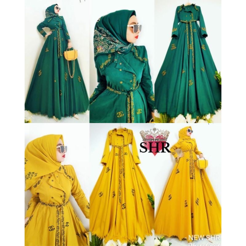 SHR BARU MAXI DRESS SIMPEL GC ORI 100 %