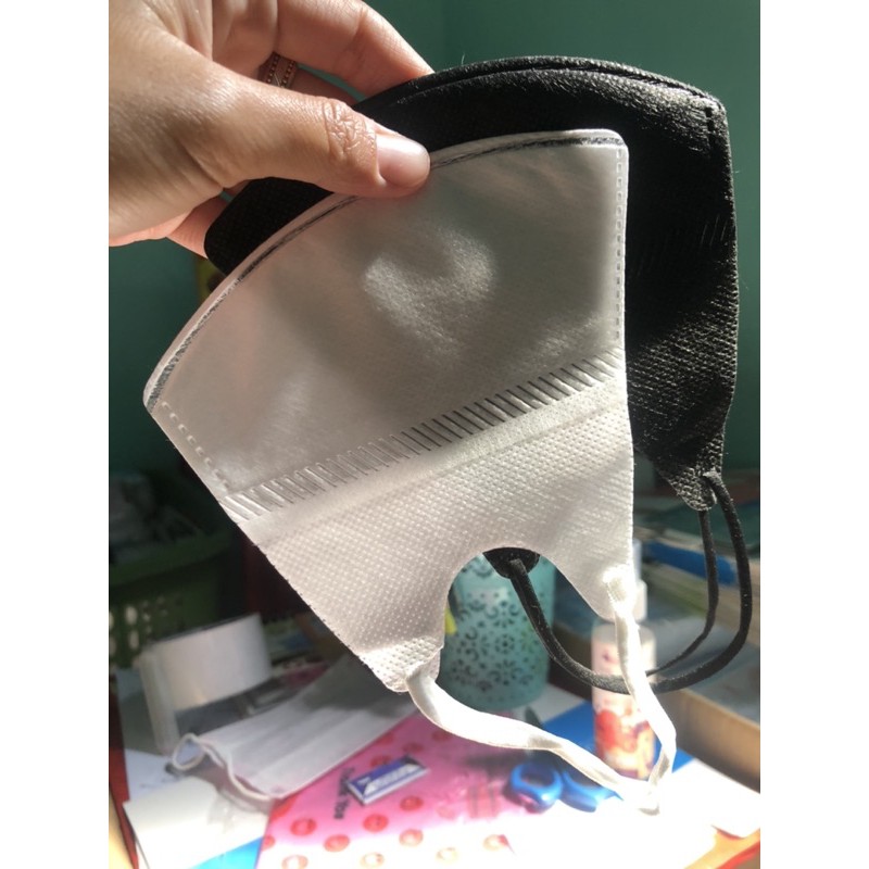 

Masker duckbill/Duckbill hitam putih/Duckbill 3ply