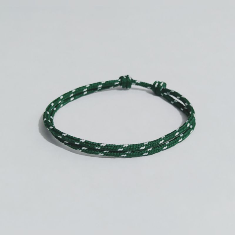 Gelang Tali Simple Prusik Tali Gunung Outdoor-Hijau Botol