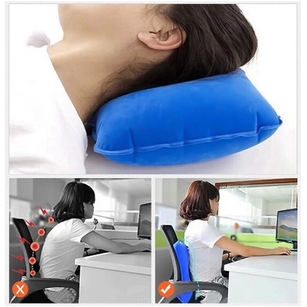 BANTAL ANGIN TIUP TRAVEL PILLOW INFLATABLE TRAVEL PILLOW PORTABLE UNTUK CAMPING BANTAL MOBIL