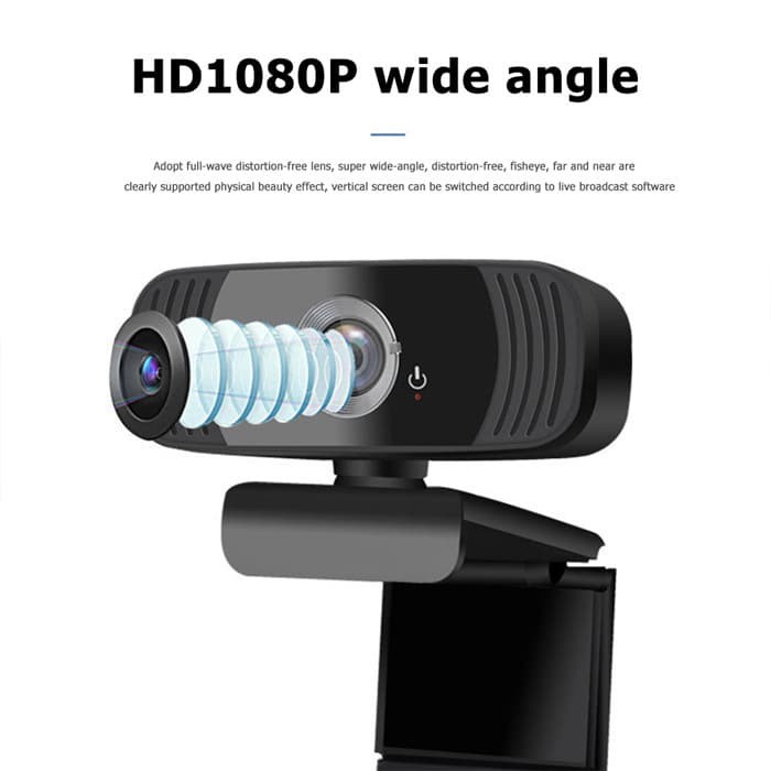 Webcam Incus B3 1080P Full HD USB Camera with Mic 30Fps Auto Focus