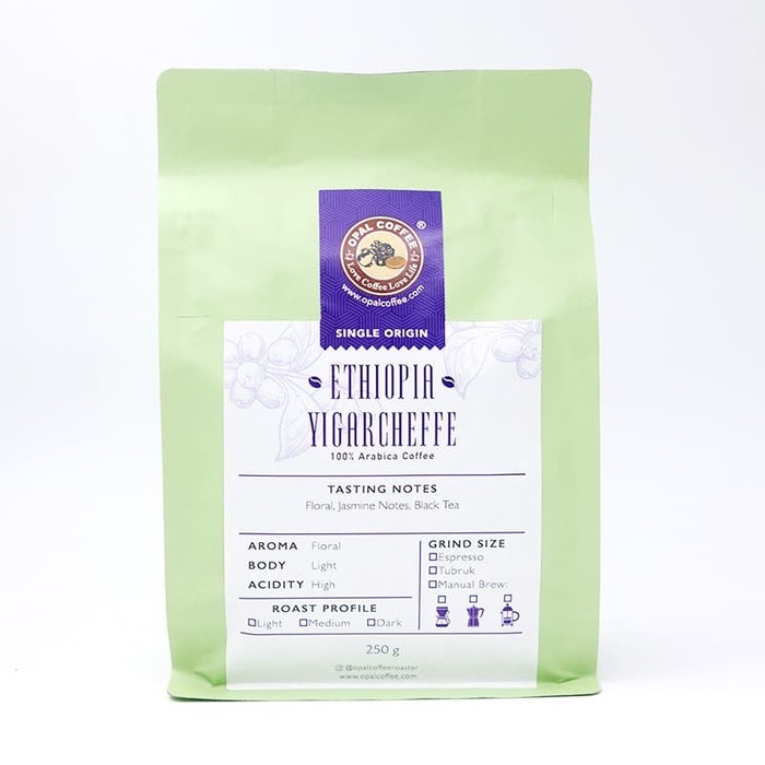

Ds0Ds1D Opal Coffee - Ethiopia Yigarcheffe Arabica Roasted Beans 250G Ds20X11