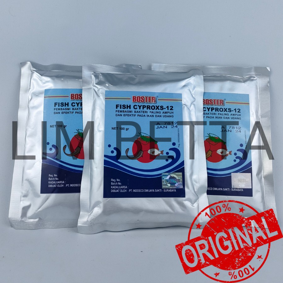 BOSTER FISH CYPROXS-12 100 GRAM / ANTIBIOTIK IKAN DAN UDANG