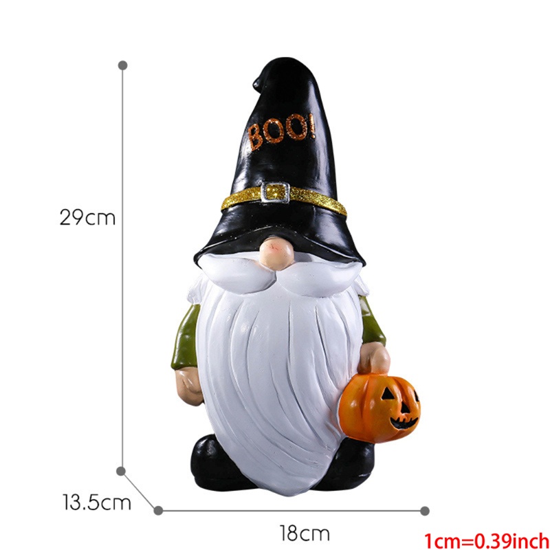 Ornamen Patung Bentuk Labu Bahan Resin Untuk Dekorasi Halloween