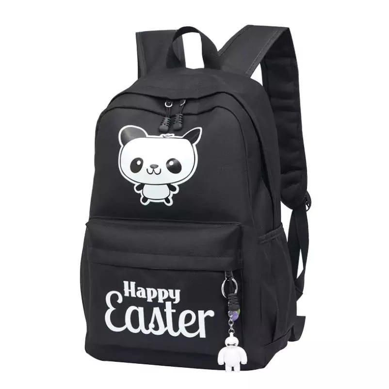 KSO_BAG - Tas Ransel Anak WanitaTerbaru 2021 Kekinian Backpack Motif Carakter HAPPY EASTER Termurah