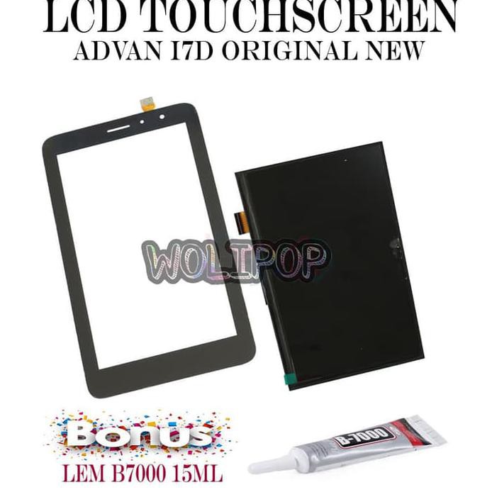 Bonus Lem B7000 Lcd Touchscreen Tab Advan I7D Original New F2B4