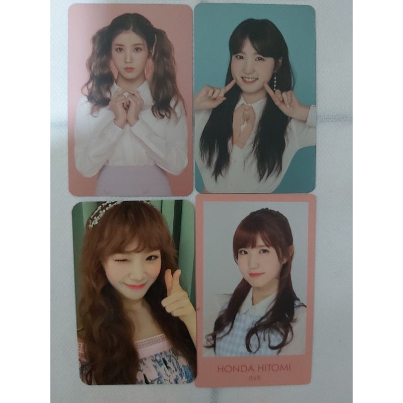 OFFICIAL PHOTOCARD IZ*ONE OFFICIAL FAN CLUB, JAPAN FM & SECRET TIME Chaewon Eunbi Hitomi #IZONE