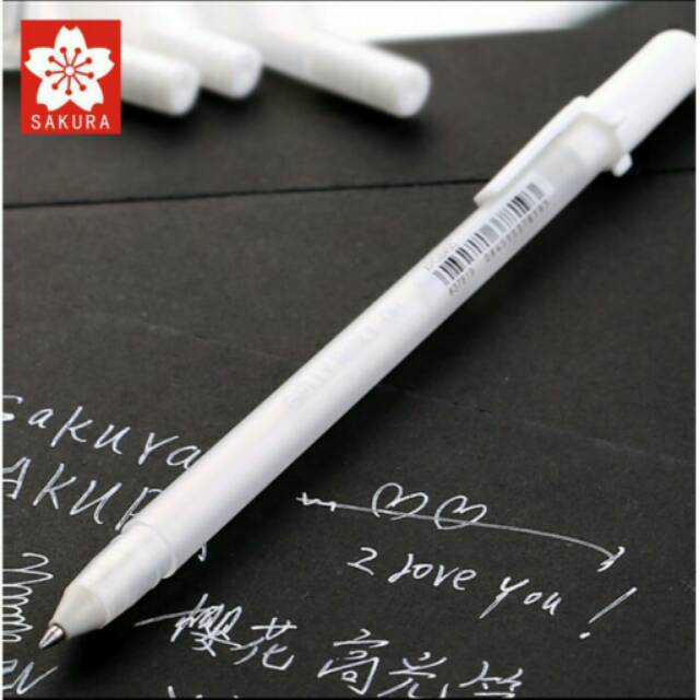 

Sakura white gel pen