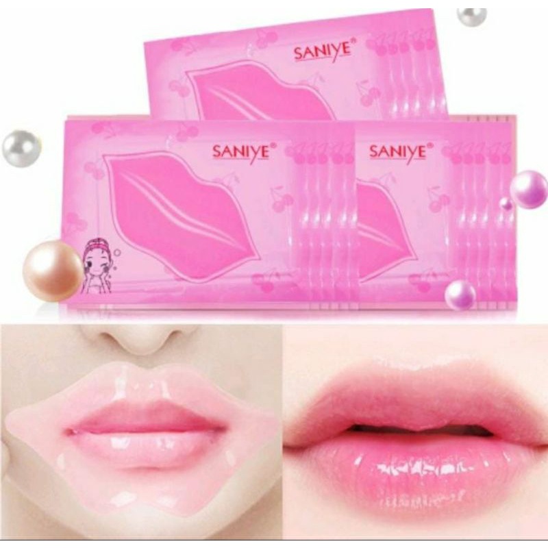 MASKER BIBIR COLLAGEN Pelembab Mulut Kering Pecah Lip Mask Moisturizing Moist Halus Lembut Pink