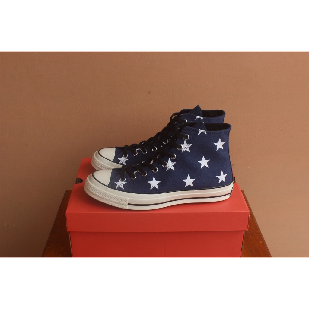 Converse Original CT 1970 / 70s Archive Prints Stars Navy / Egret Hi