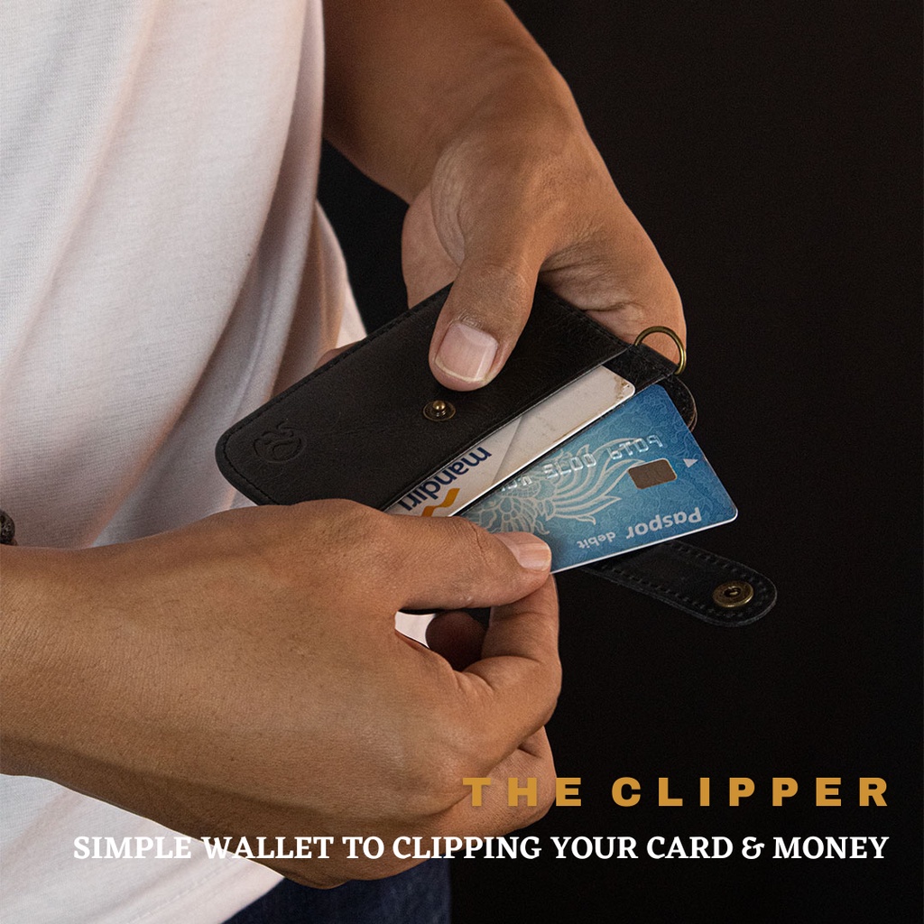 Money Clip Wallet Dompet Kulit Pria dan Uang Pria Wanita ASLI Original