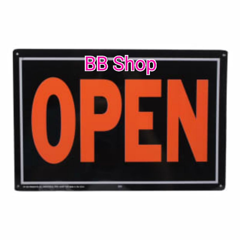 

HY-KO STIKER OPEN CLOSED 25X35 CM SIGN LABEL OPEN CLOSED