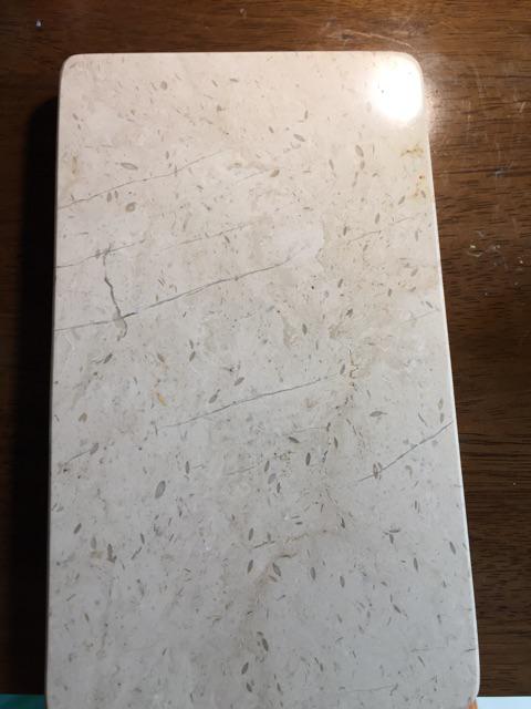 Talenan / Tatakan Marmer Beige | Beige Marble Flat Tray 25x15 Cm