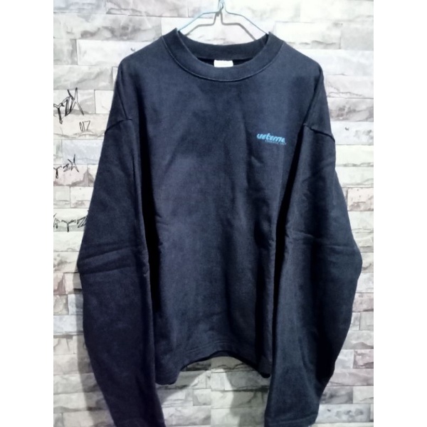 OVERSIZE CROP CREWNECK VETEMENTS FIBEROPTIC GMBH