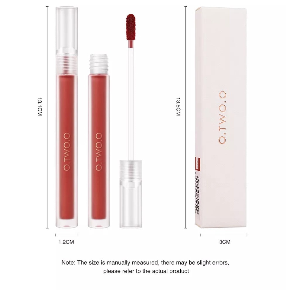 O.Two.O Lip Gloss Matte Tahan Lama 6 Warna DJ YJ002