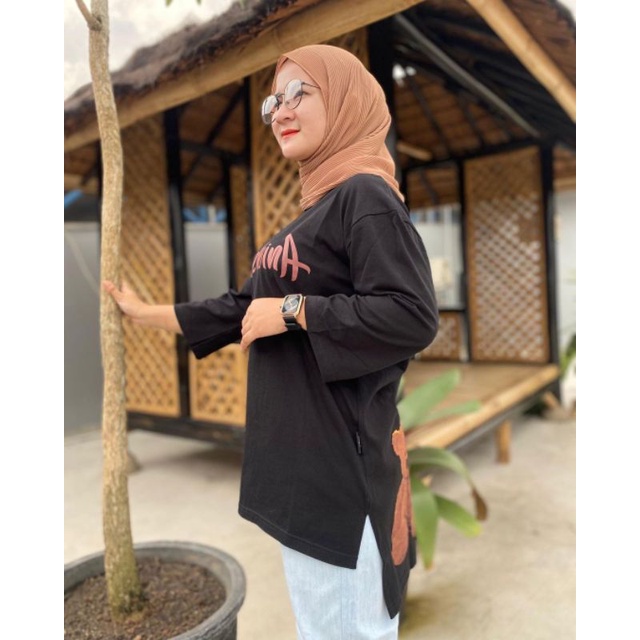 atasan wanita oversize arzheina original kekinian 2022 viral import/baju oversize wanita/other/kaos 