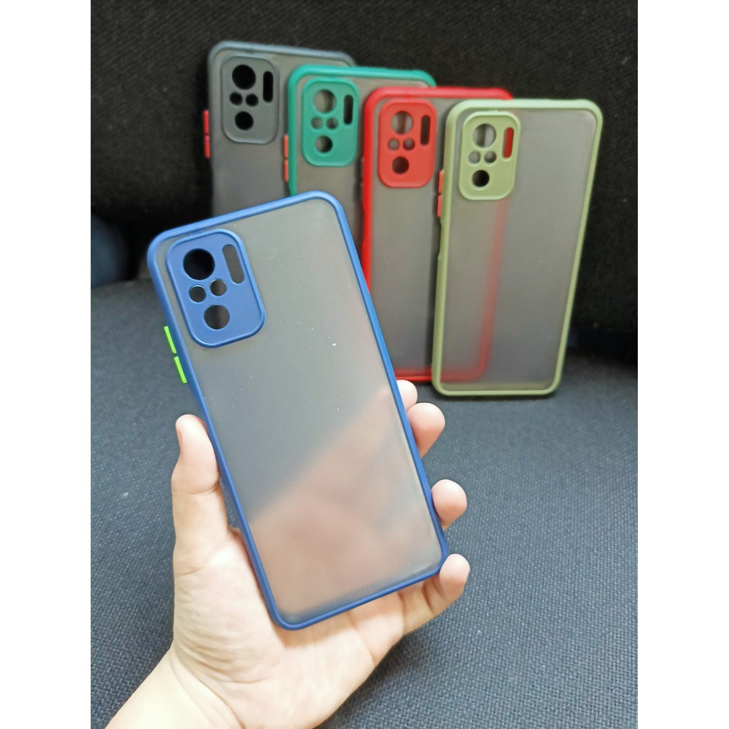 CASE HP XIAOMI REDMI NOTE 10 SOFTCASE DOVE MATTE PLUS PELINDUNG CAMERA