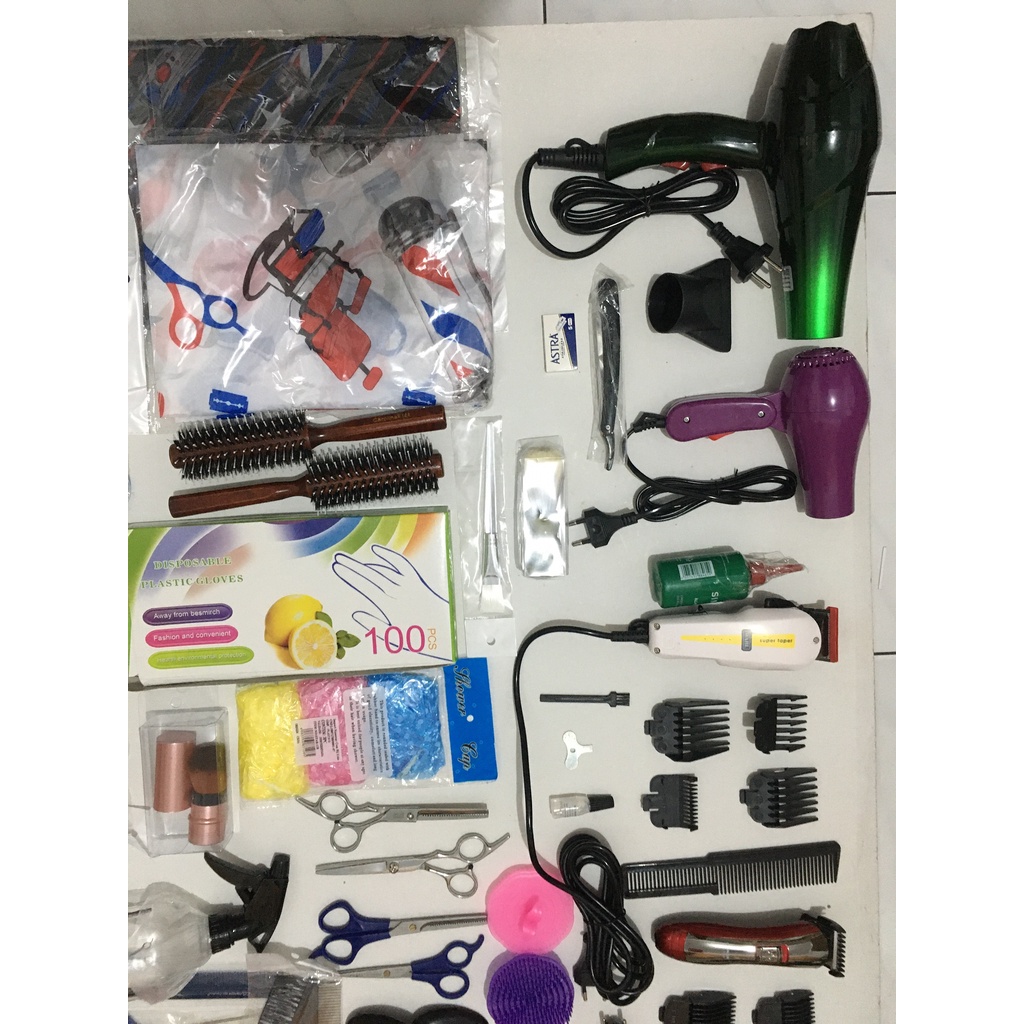 (BEAUTYMAXX)ALAT PANGKAS SET MURAH/PAKET USAHA PANGKAS/PERALATAN BUKA PANGKAS/PANGKAS RAMBUT WAHL 1 SET/PAKET ALAT PANGKAS BARBERSHOP/PAKET BUKA BARBERSSOP LENGKAP/PERALATAN SET BARBER/PAKET USAHA PANGKAS