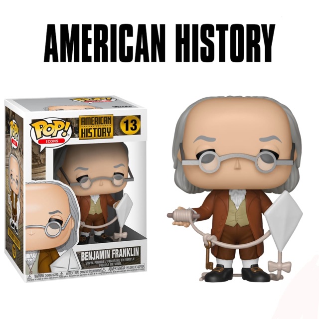 Original Funko POP Icons American History - Benjamin Franklin #13