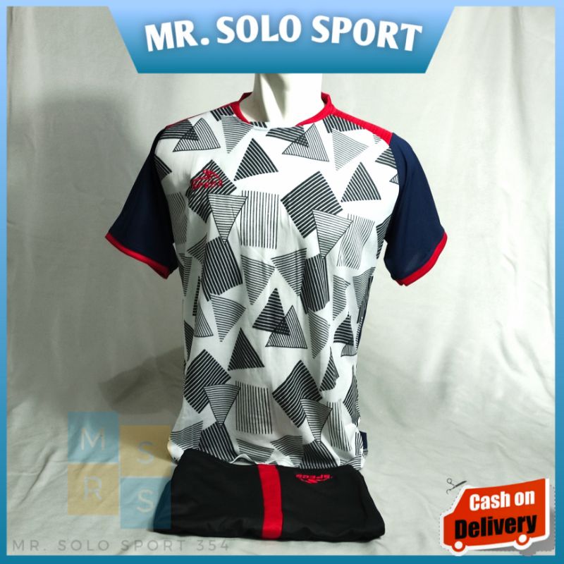 Kaos Bola Dewasa Stelan - Jersey Setelan Bola Futsal Voli Dewasa Warna Putih Navy