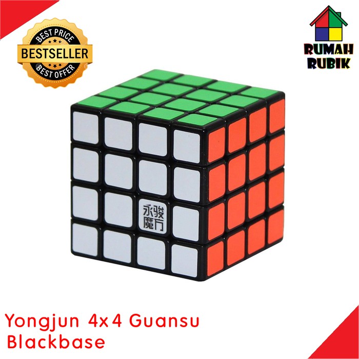 Pelumas Rubik - Rubik Yongjun - Rubik Kubus Rubik 4X4 Yongjun Guansu Blackbase / Rubik 4X4 Murah -