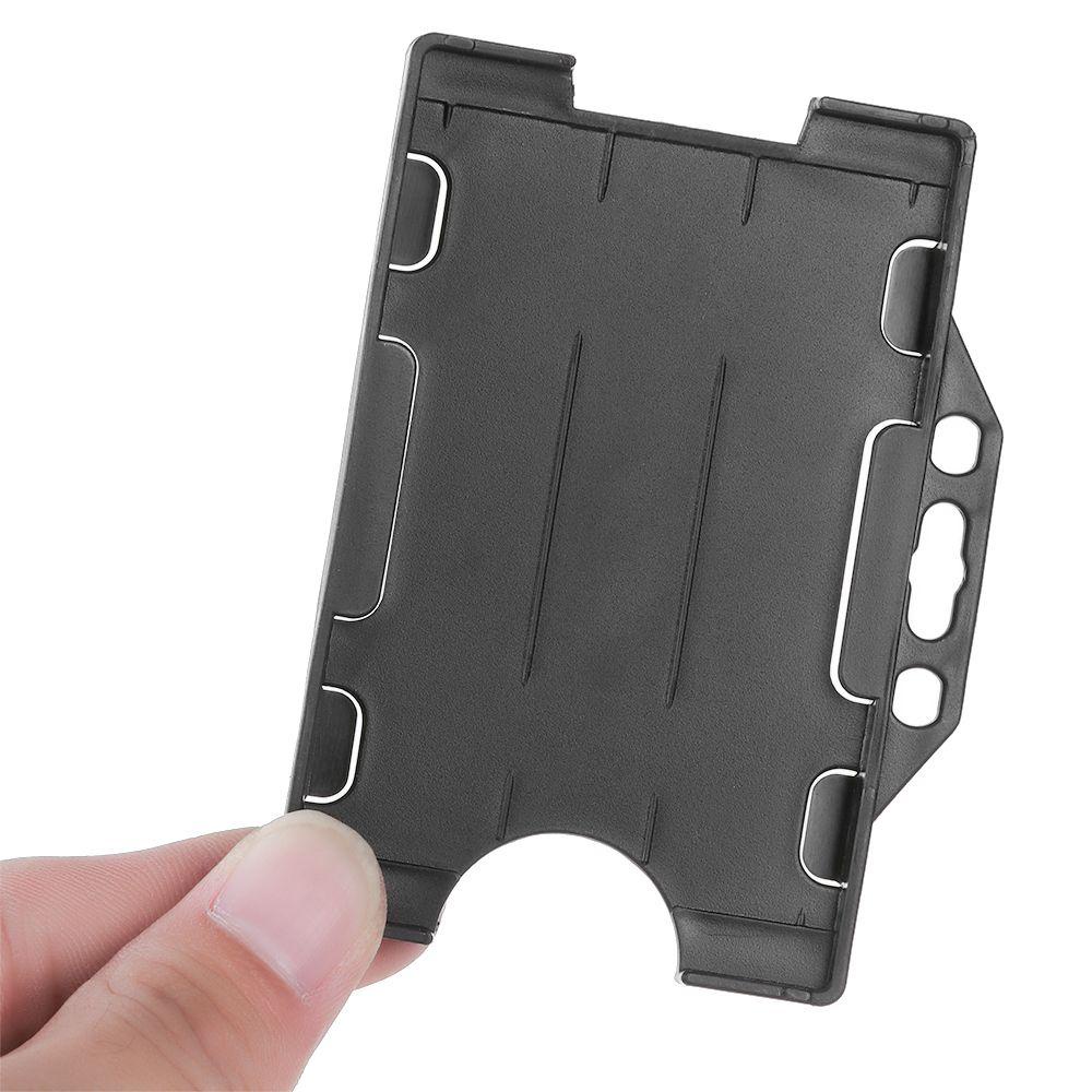 Nanas 1/3pcs Holder Kartu Kerja Plastik Keras Unisex ID Bisnis Case Pelindung Cover Kantor Sekolah Badge Card Sleeve