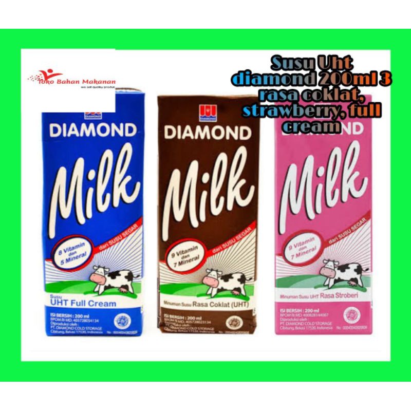 

susu diamond 200ml 1 dus isi 24