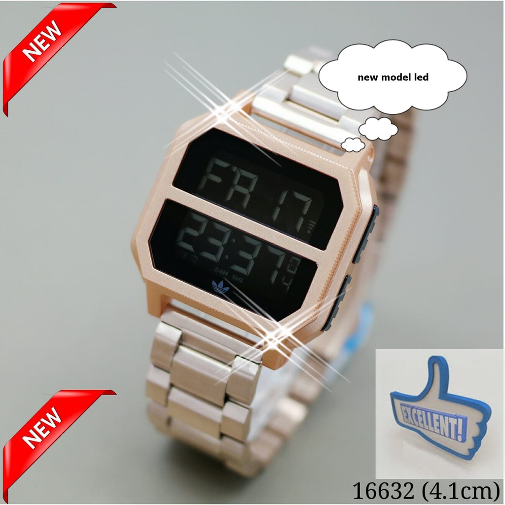 JAM TANGAN PRIA / JAM TANGAN COWOK ADIDAS STANLESS LED NEW BEST SELLER