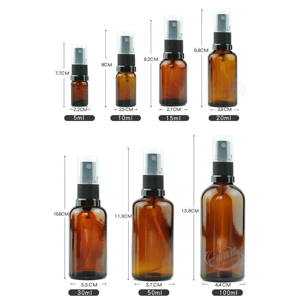 Preva Amber Spray Bottle Portable Travel Minyak Aromaterapi Essential Oil Botol Sample