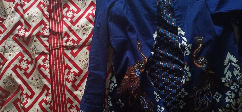 Atasan Blouse Batik Wanita Lengan Panjang Bahan Katun Stretch, 242 Jm#