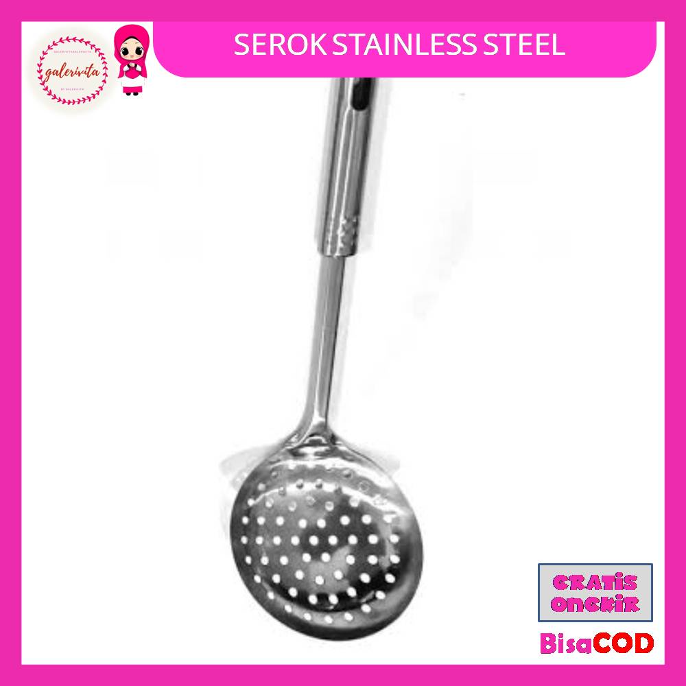 Serok Stainless Steel / Serok Saringan Masakan Gorengan