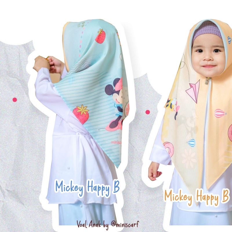 PRE ORDER JILBAB COUPLE Kerudung Anak Jilbab Anak Printing Jilbab Anak Voal Kerudung Anak Voal