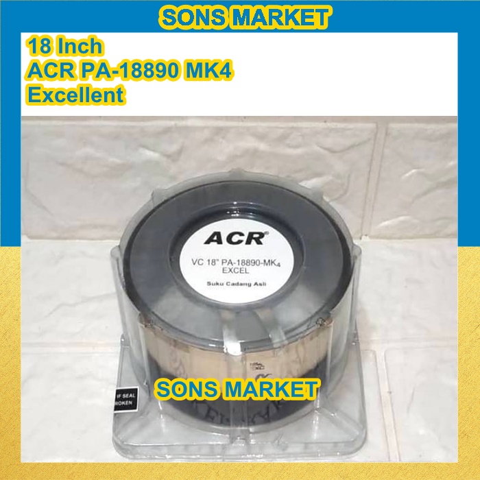 Spull spool voice coil speaker ACR 18 inch PA-18890 MK4 Excellent ASLI