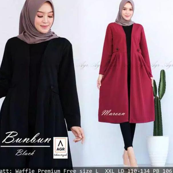 "MNT.01Jl22ᴳ" VIKA CARDY -VIKA CARDIGAN - VIKA BLAZER - VICA CARDIGAN LONG OUTER BAHAN WAFFLE PREMIU