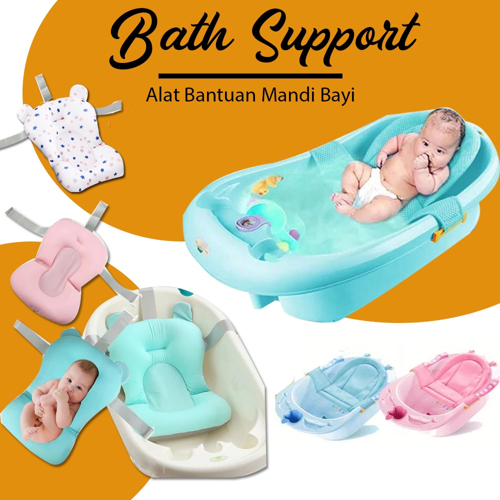 Alas Mandi Bayi Premium Anti Slip BATH SUPPORT Jaring bak Kasur mandi di ember anti tenggelam