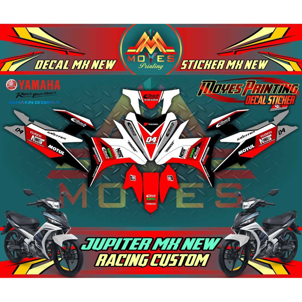 stiker jupiter mx new 135 decal stiker jupiter mx new 135 stiker motor jupiter mx new 135