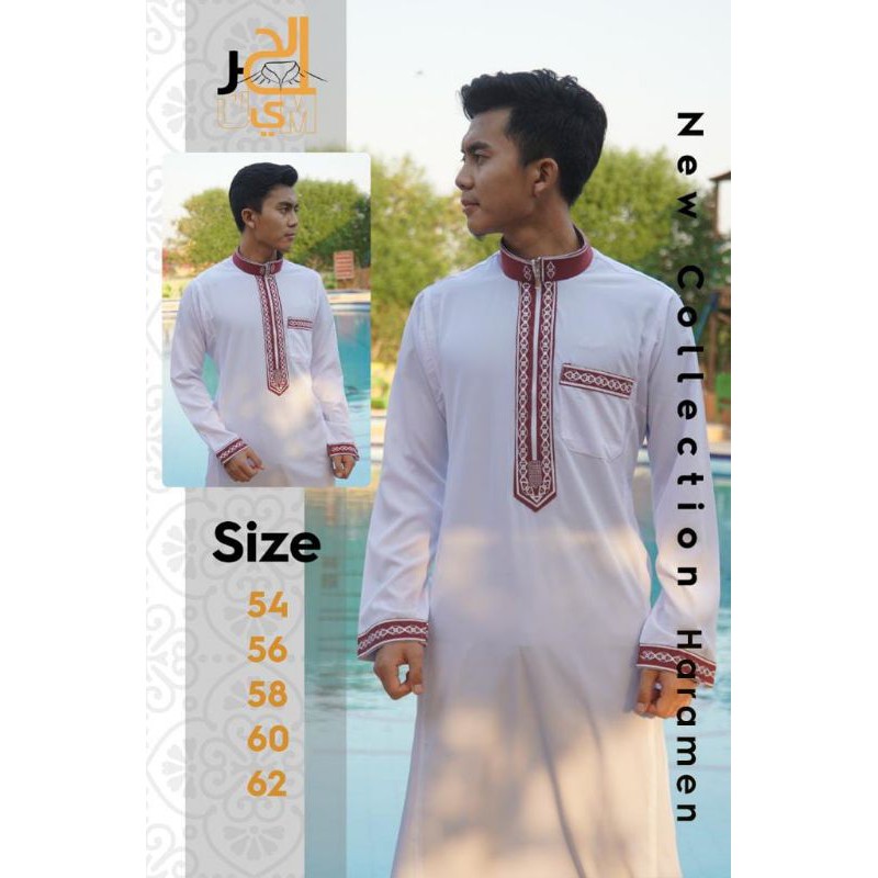 JUBAH DAFFAH AL HAROMAIN PREMIUN IMPORT MESIR