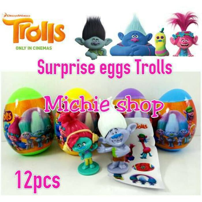 Surprise eggs Trolls / Telor Trolls / Telur Trolls