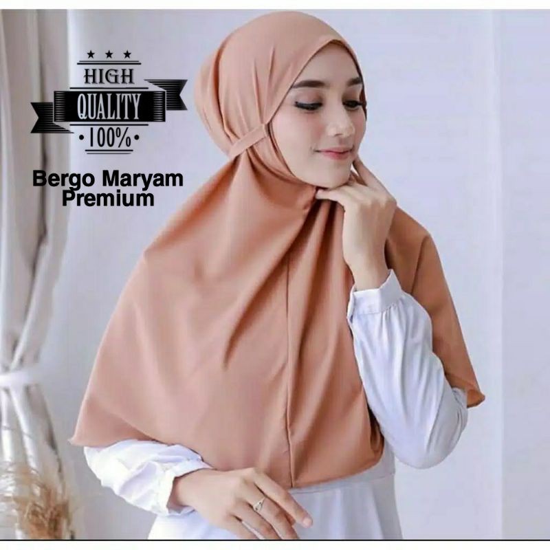 PREMIUM HIJAB BERGO MARYAM DIAMOND ITALIANO JILBAB BERGO MARYAM