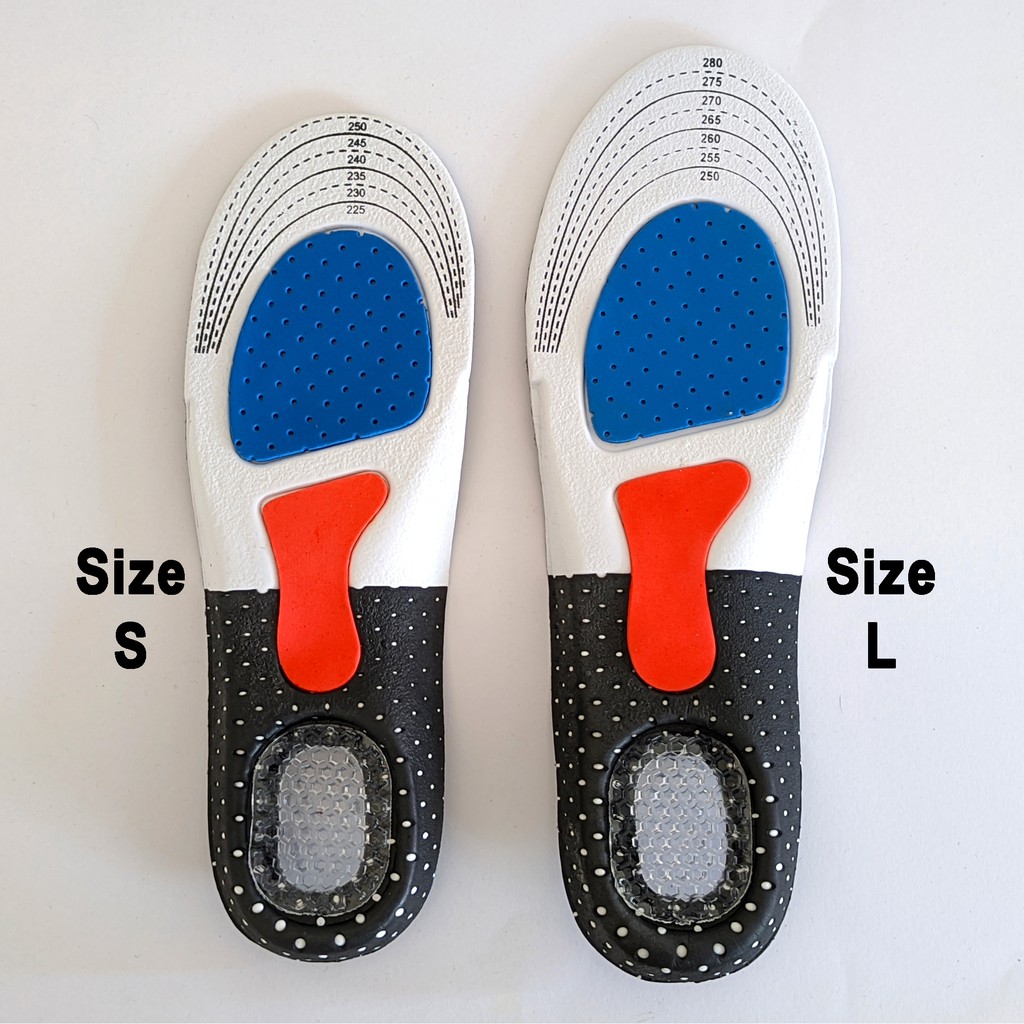 Insole Alas Kaki Sepatu Shock Absorb Gel Orthotic Arch | Alas Sepatu Olahraga Sneaker