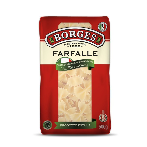 

BORGES Farfalle Pasta Italy - Durum Wheat Semolina 500gr