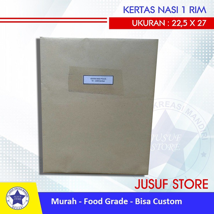 

iDk90 Kertas Nasi Polos Foodgrade