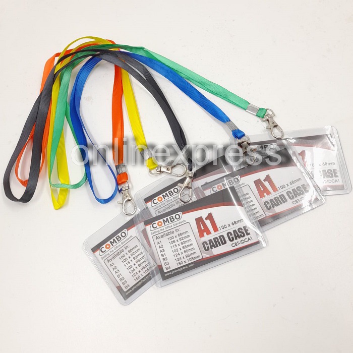 

Gantungan Kartu ID Card Plate - Tali Badge ID Card Nylon Hook Combo