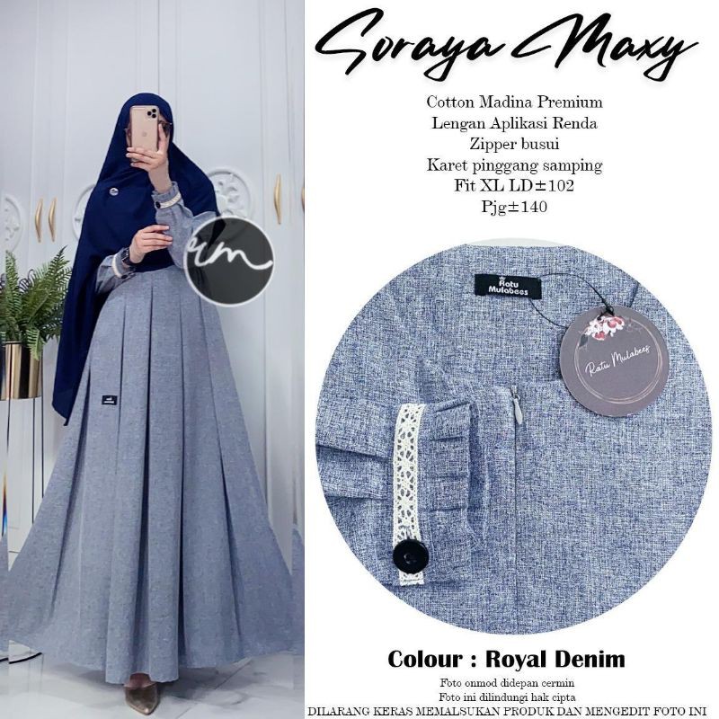 restock soraya maxy  Panjang Wanita Kekinian ori by Ratu Mulabees