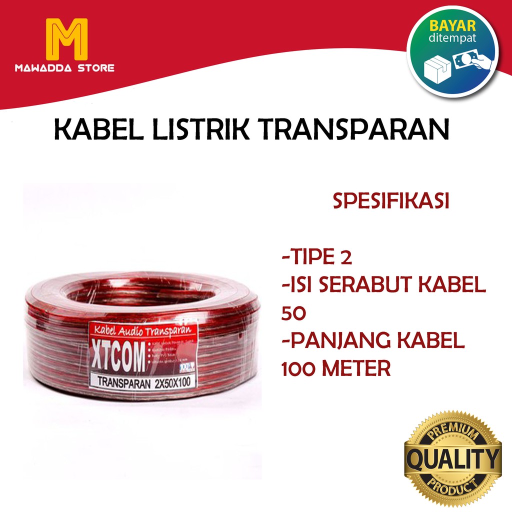 Kabel Listrik Transparan Serabut