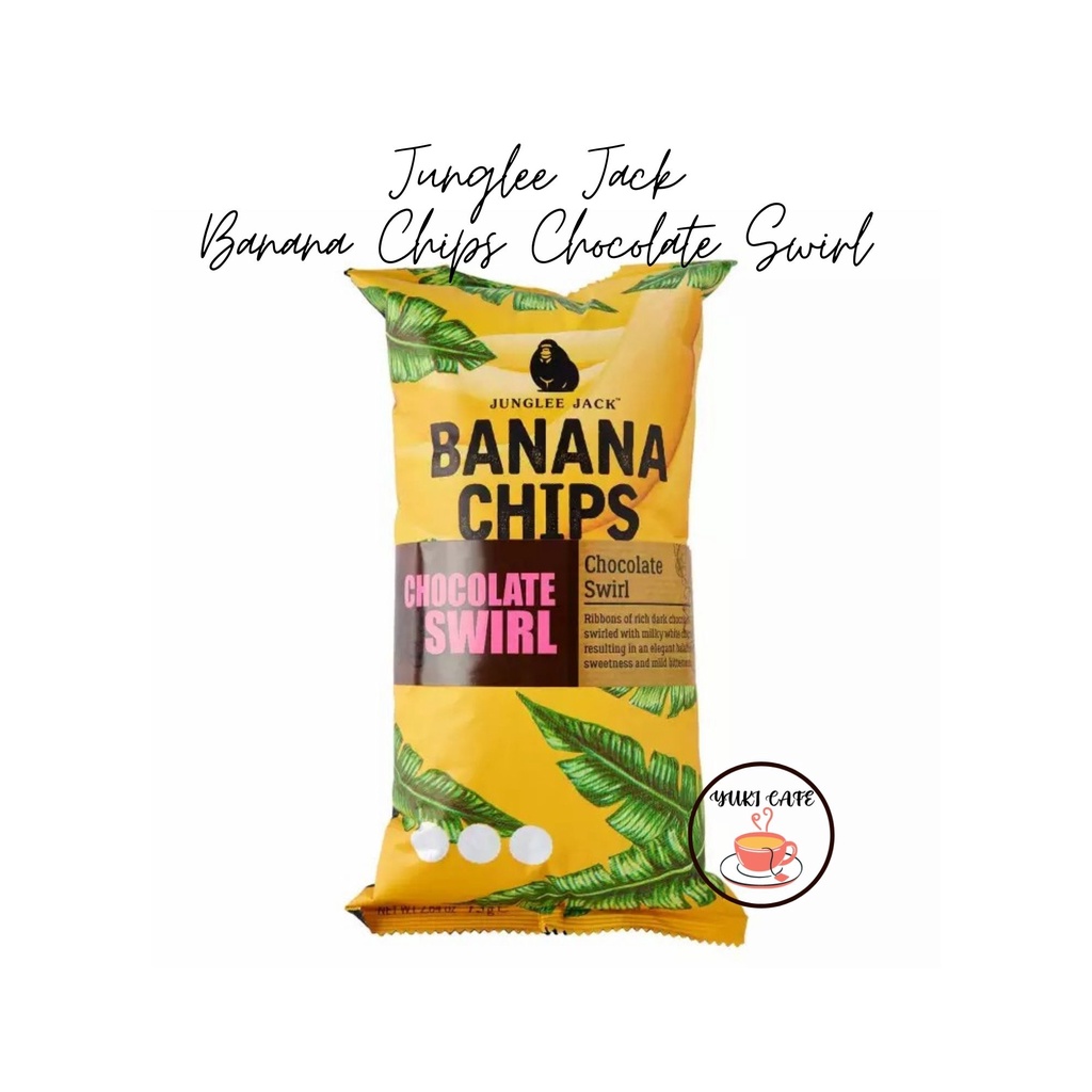

KERIPIK - JUNGLEE JACK BANANA CHIPS CHOCOLATE SWIRL