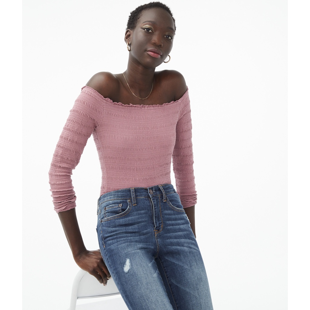 Aero Long Sleeve Smocked Top