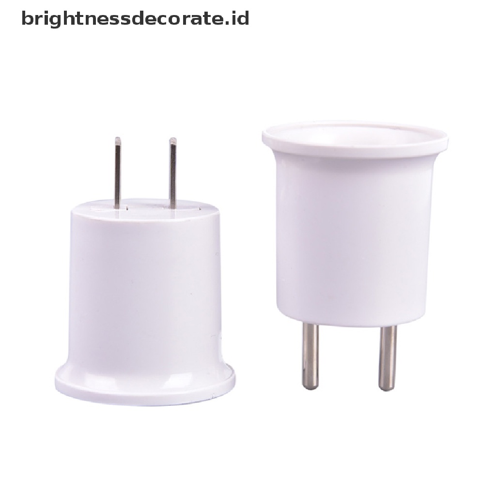 [birth] E27 Lamp Base To EU/US Plug Socket Lamp Holder Converter Adapter Light Bulb Lamp [ID]